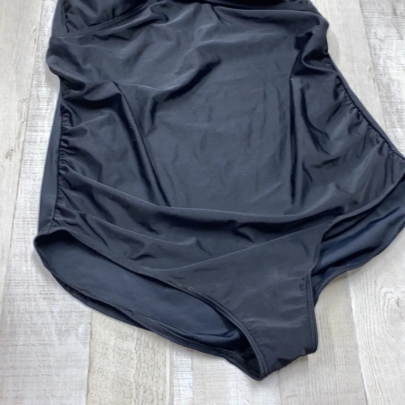 Kimi & Kai maternity black one piece swimsuit size XLarge - Picture 3 of 9